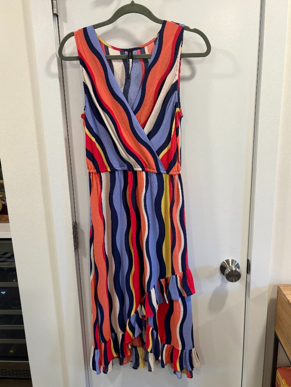 Plenty by Tracy Reese "Daphne" striped wrap midi dress from Anthropologie